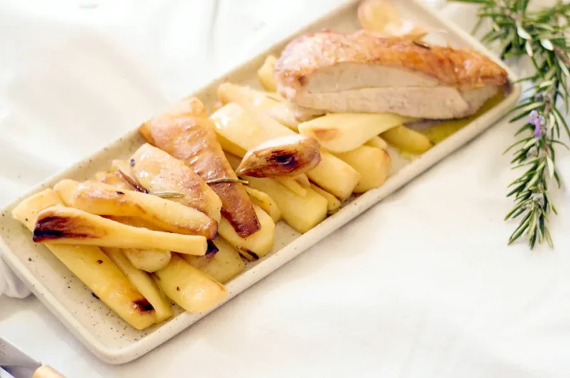 Panais saut&eacute;s et&nbsp;cuisse de dinde